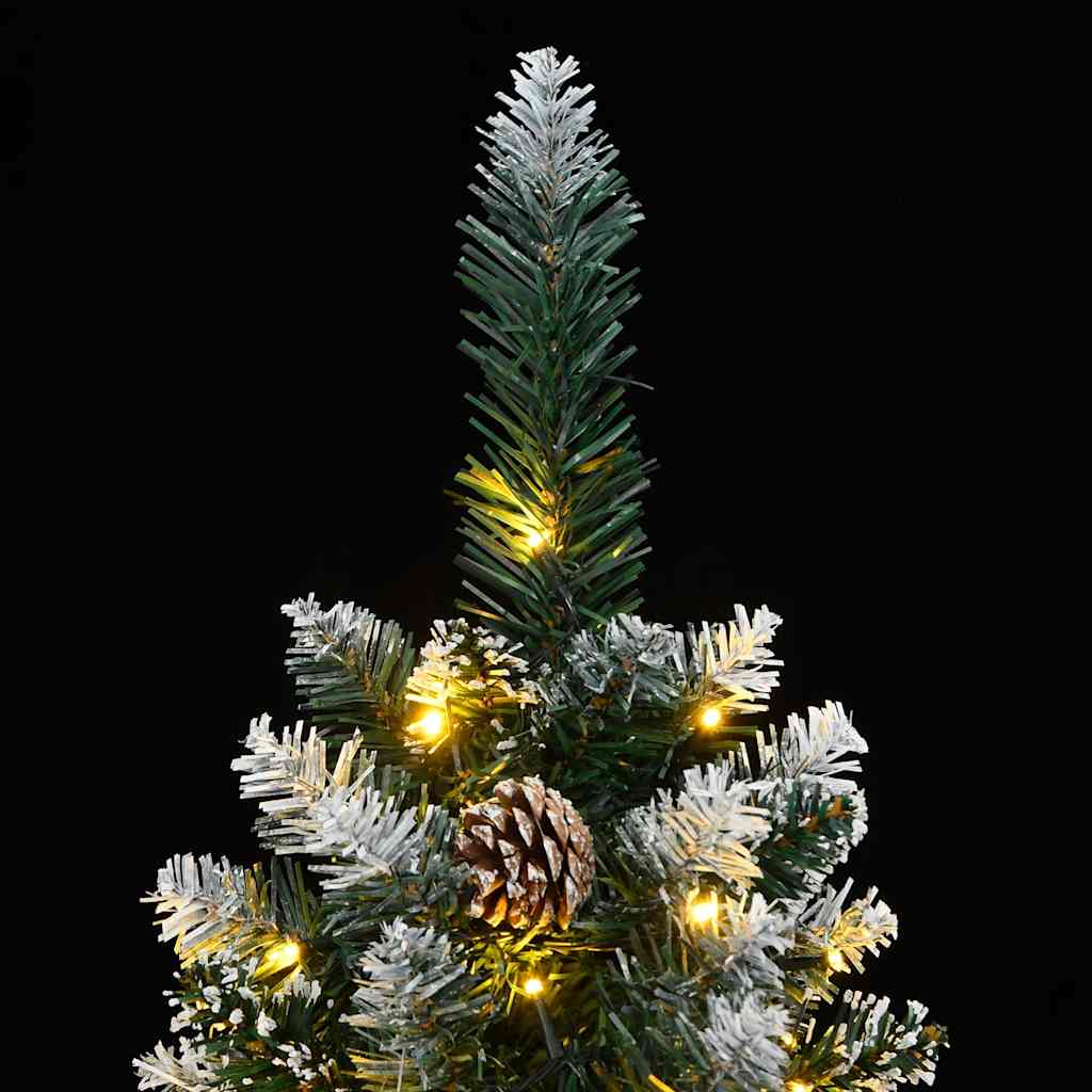 Kunstig slankt juletre 300 LED 180 cm