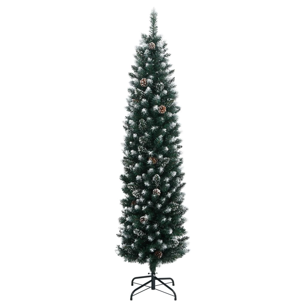 Kunstig slankt juletre 300 LED 240 cm