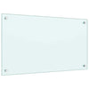 Kjøkkenplater 2 stk hvit 70x40 cm herdet glass