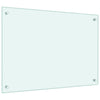 Kjøkkenplater 2 stk hvit 70x50 cm herdet glass