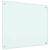 Kjøkkenplater 2 stk hvit 70x60 cm herdet glass