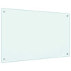 Kjøkkenplater 2 stk hvit 80x50 cm herdet glass