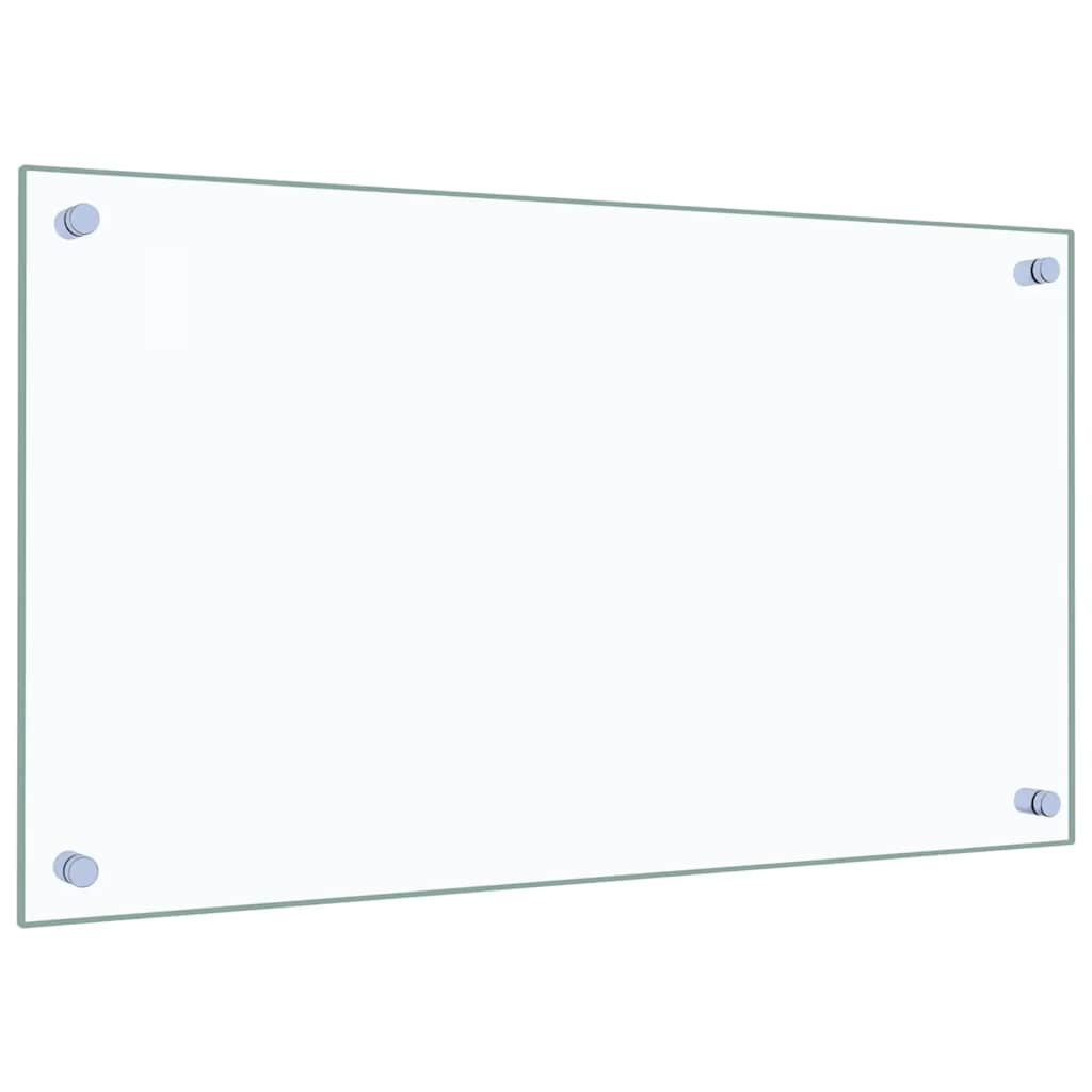 Kjøkkenplater 2 stk gjennomsiktig 70x40 cm herdet glass