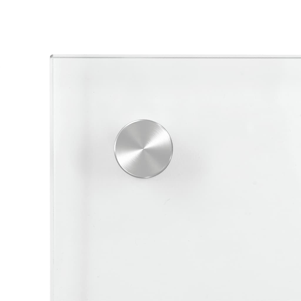 Kjøkkenplater 2 stk gjennomsiktig 80x40 cm herdet glass