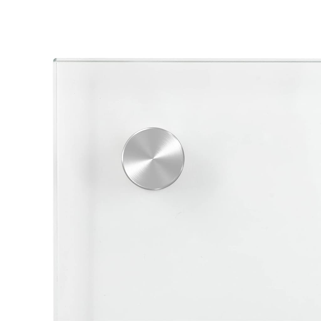 Kjøkkenplater 2 stk gjennomsiktig 80x50 cm herdet glass