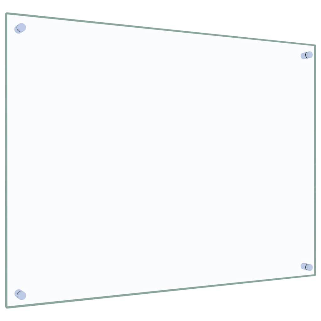 Kjøkkenplater 2 stk gjennomsiktig 80x60 cm herdet glass