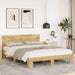Sengeramme med sengegavl uten madrass 135x190 cm Heltre Eik