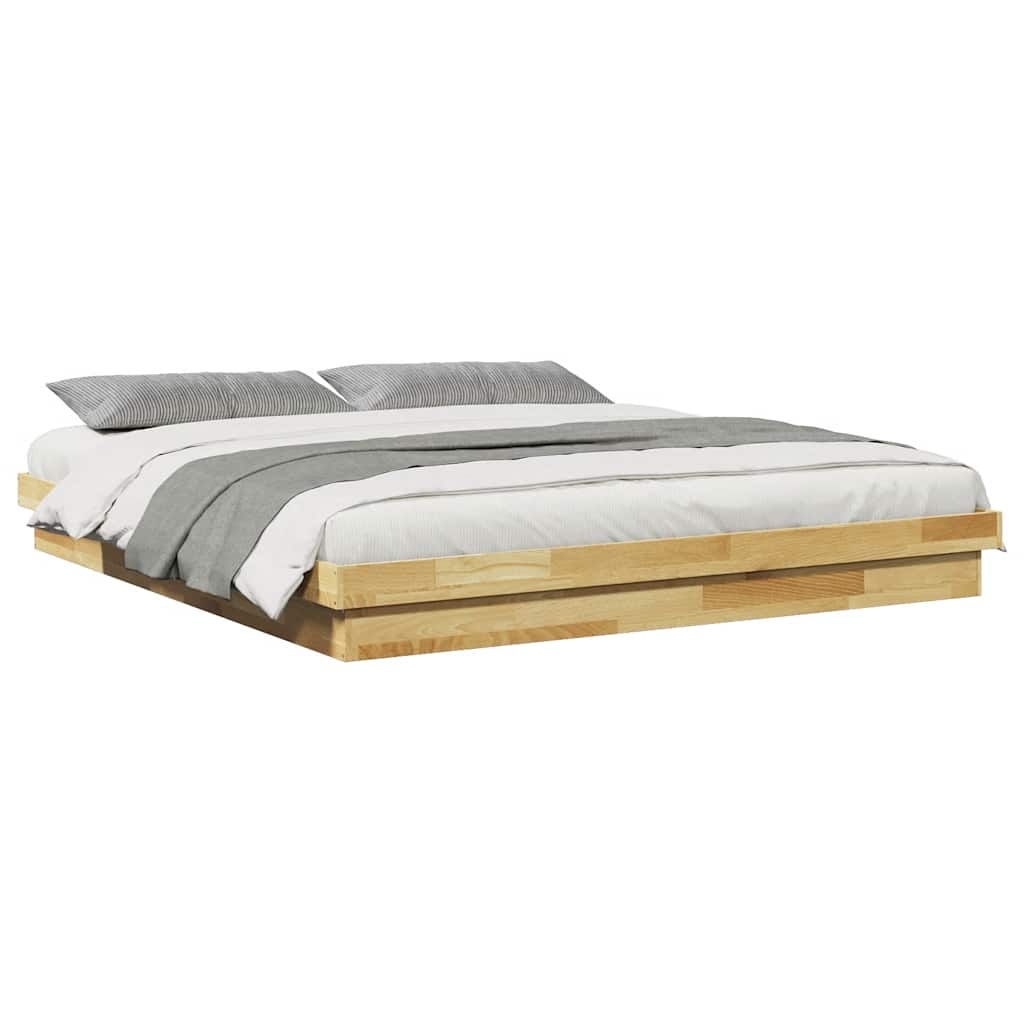 Sengeramme uten Madrass 180x200 cm Heltre Eik