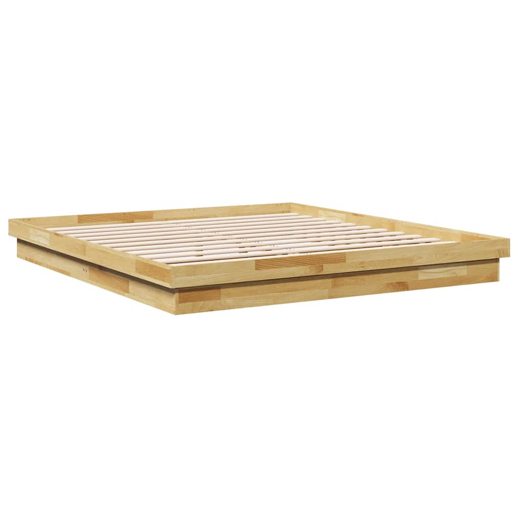 Sengeramme uten Madrass 180x200 cm Heltre Eik