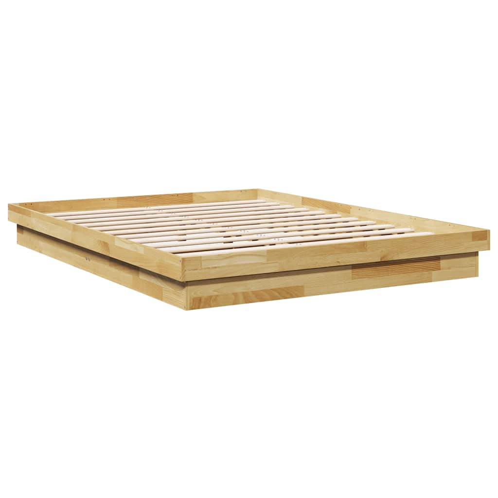 Sengeramme uten Madrass 150x200 cm Heltre Eik