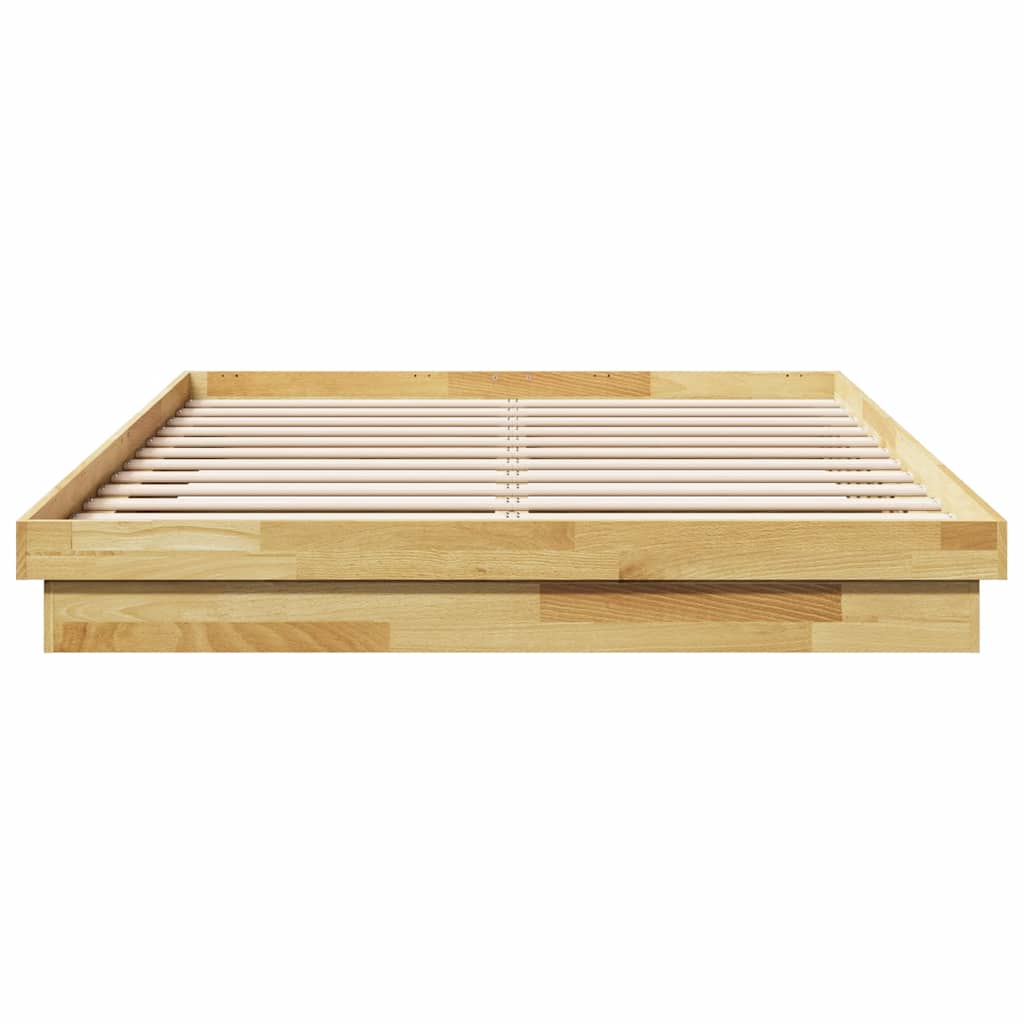 Sengeramme uten Madrass 150x200 cm Heltre Eik