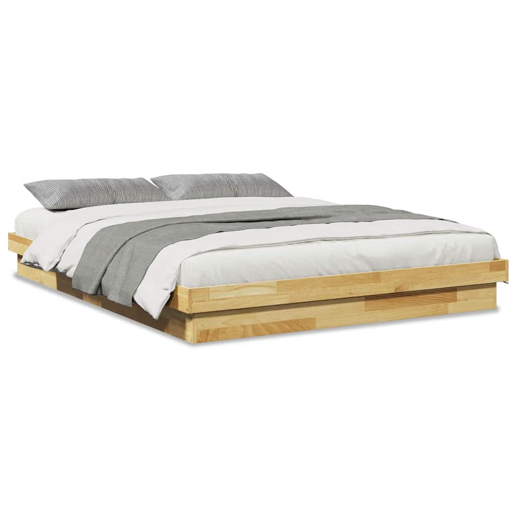 Sengeramme uten Madrass 140x200 cm Heltre Eik
