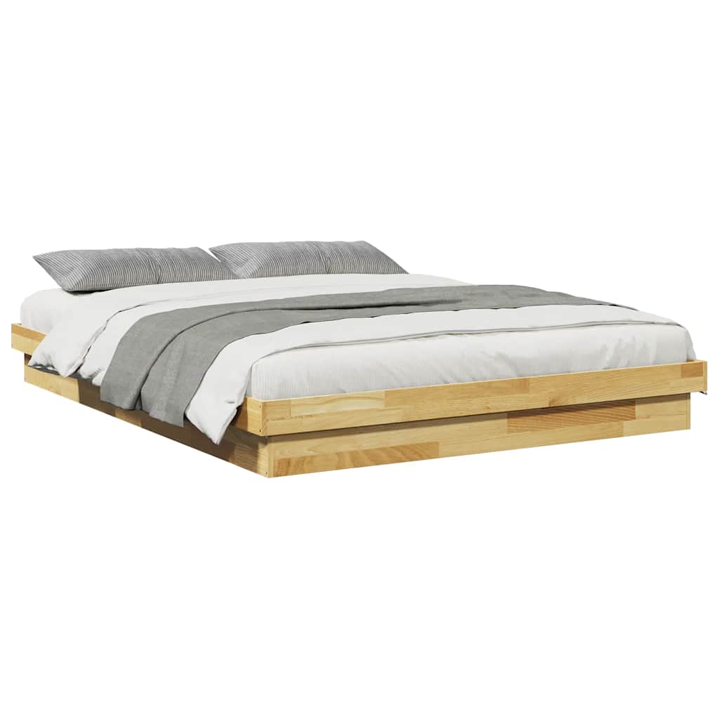 Sengeramme uten Madrass 140x200 cm Heltre Eik