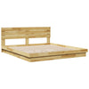 Sengeramme med sengegavl uten madrass 180x200 cm Heltre Eik