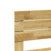 Sengeramme med sengegavl uten madrass 100x200 cm Heltre Eik