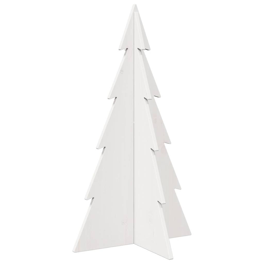 Juletre av tre til pynt hvit 80 cm heltre furu