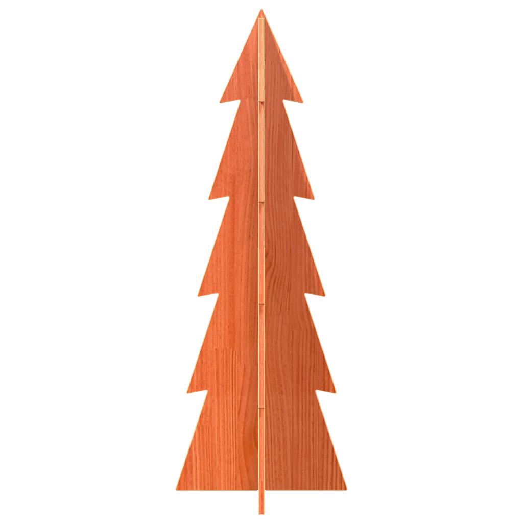 Juletre av tre til pynt voksbrun 112 cm heltre furu