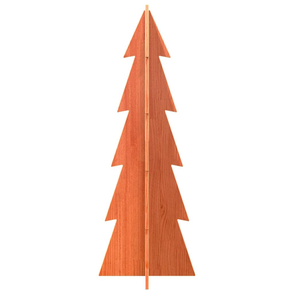 Juletre av tre til pynt voksbrun 112 cm heltre furu
