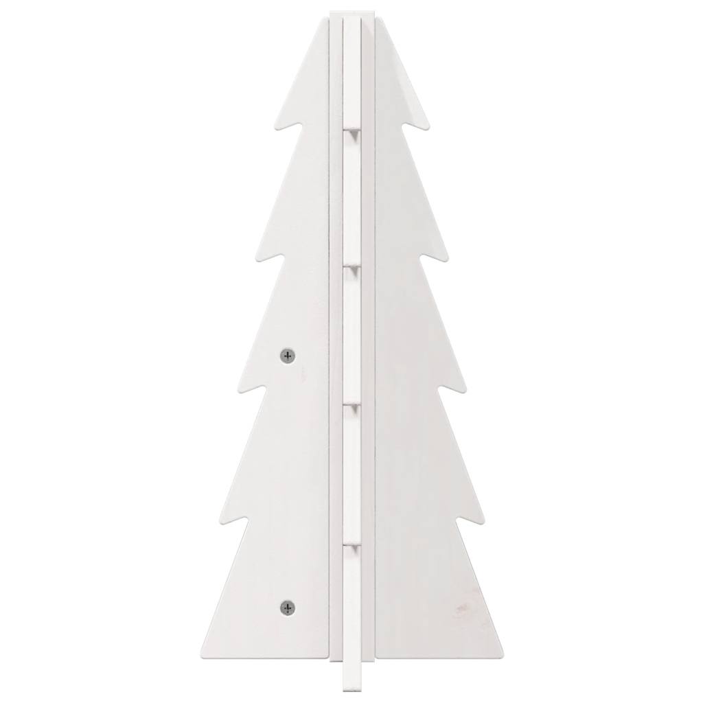 Juletre av tre til pynt hvit 49 cm heltre furu