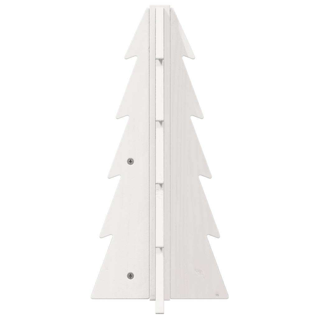 Juletre av tre til pynt hvit 49 cm heltre furu