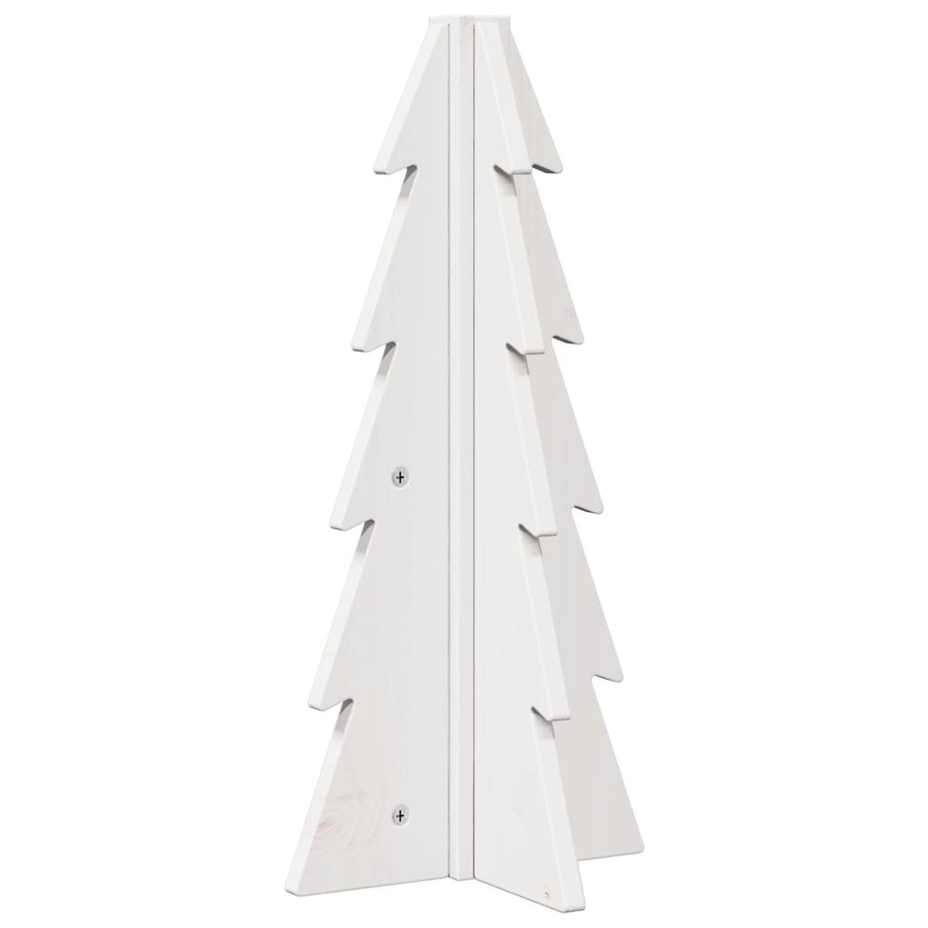Juletre av tre til pynt hvit 49 cm heltre furu