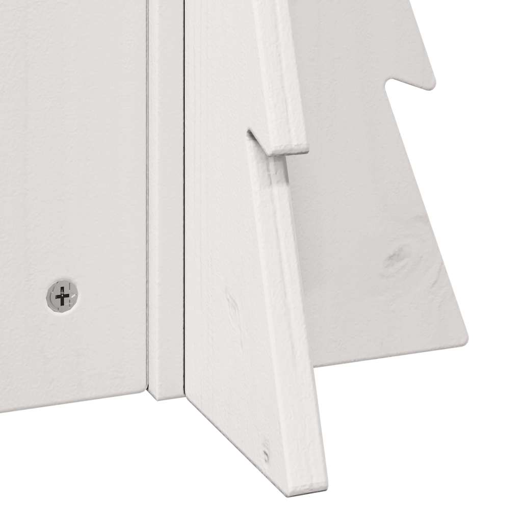 Juletre av tre til pynt hvit 49 cm heltre furu