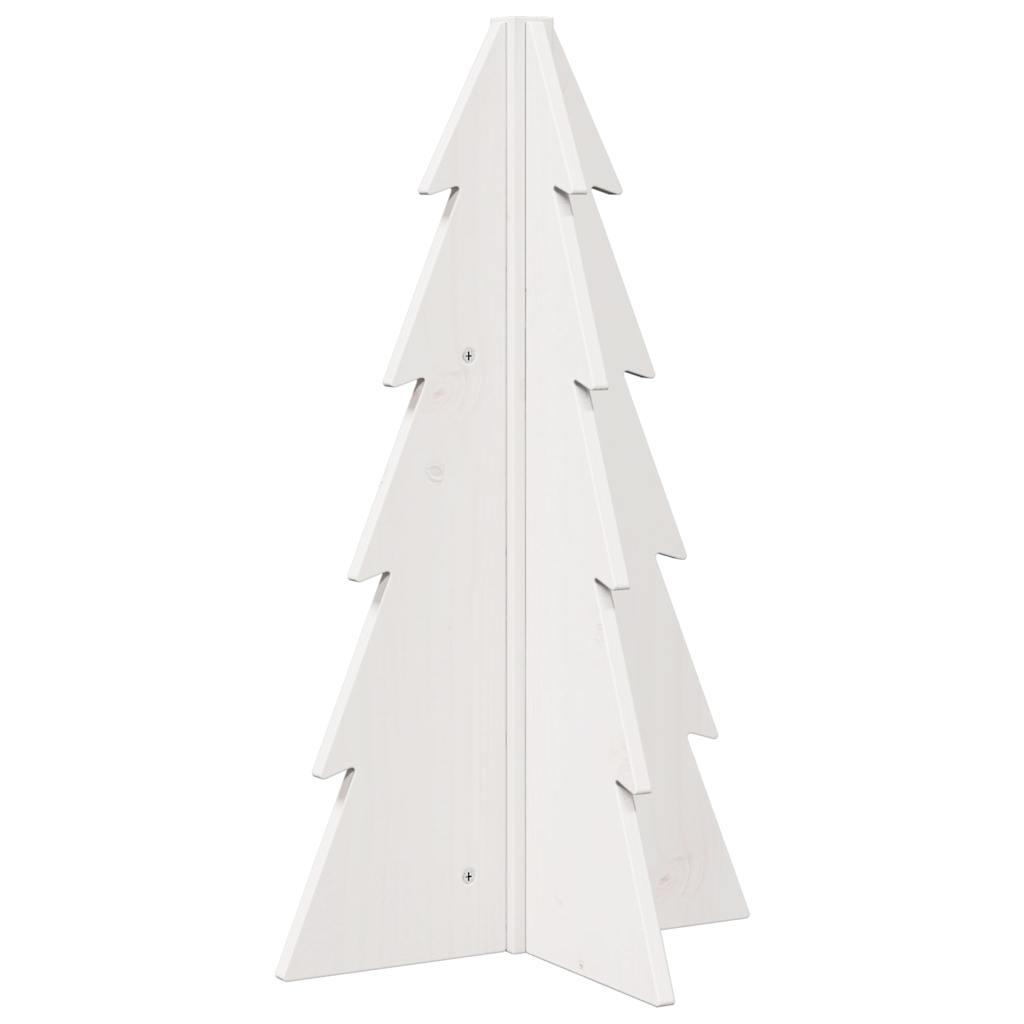 Juletre av tre til pynt hvit 69,5 cm heltre furu