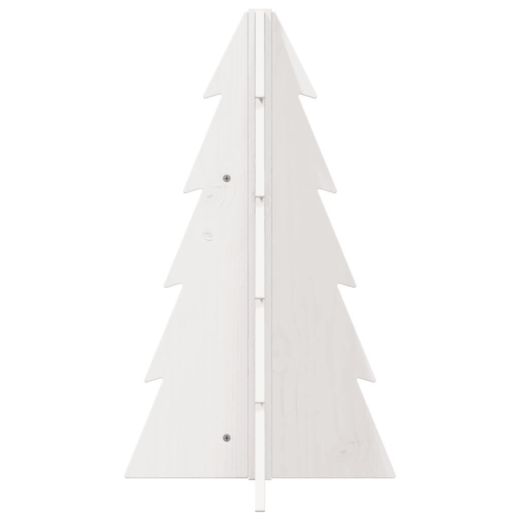 Juletre av tre til pynt hvit 69,5 cm heltre furu