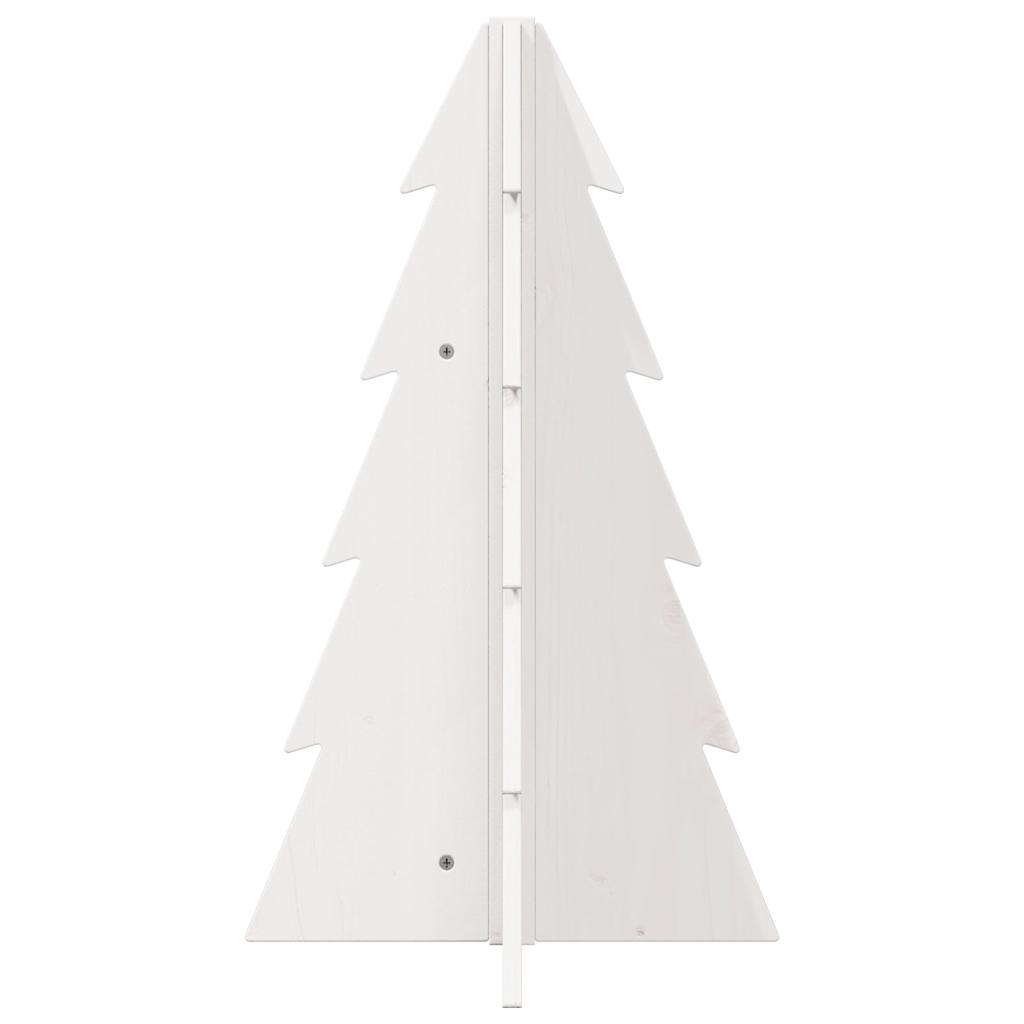 Juletre av tre til pynt hvit 69,5 cm heltre furu