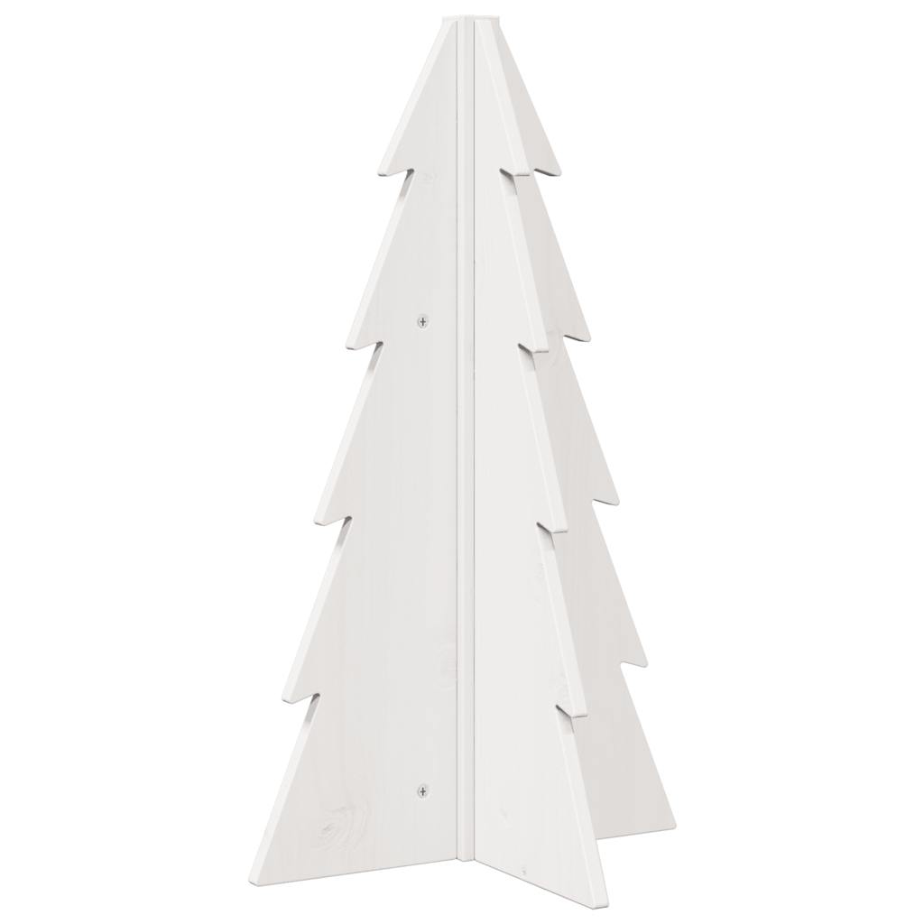 Juletre av tre til pynt hvit 69,5 cm heltre furu