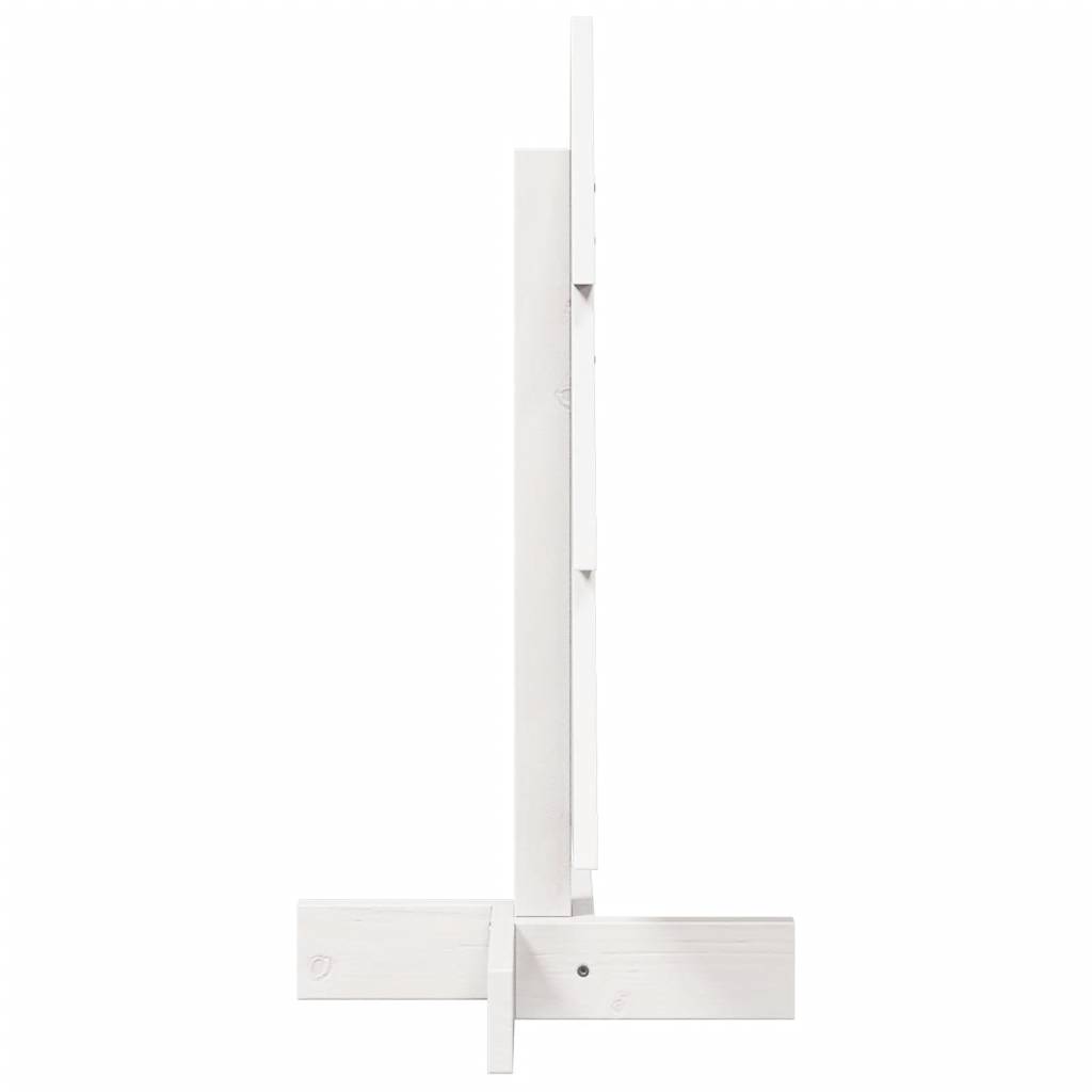 Juletre av tre til pynt hvit 60 cm heltre furu