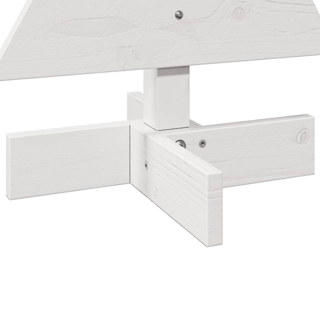 Juletre av tre til pynt hvit 60 cm heltre furu