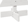 Juletre av tre til pynt hvit 60 cm heltre furu