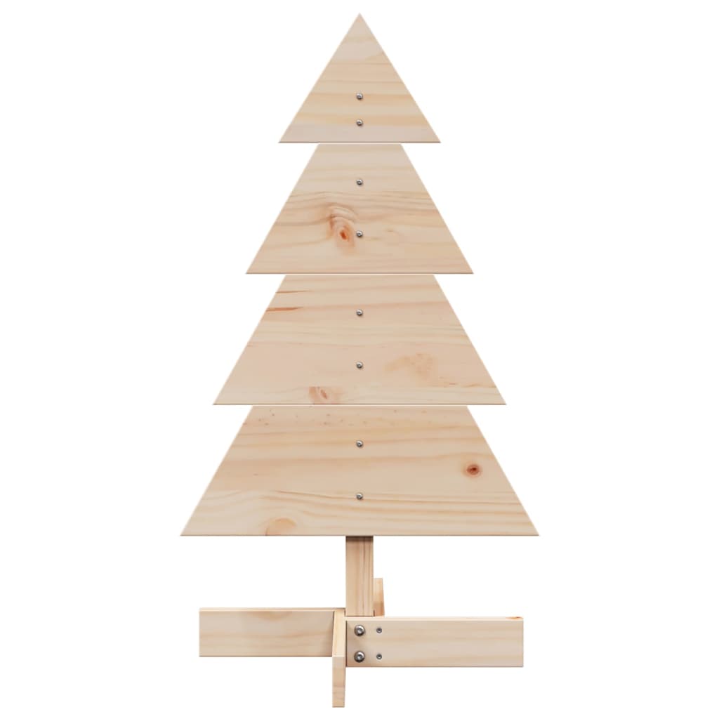 Juletre av tre til pynt 80 cm heltre furu