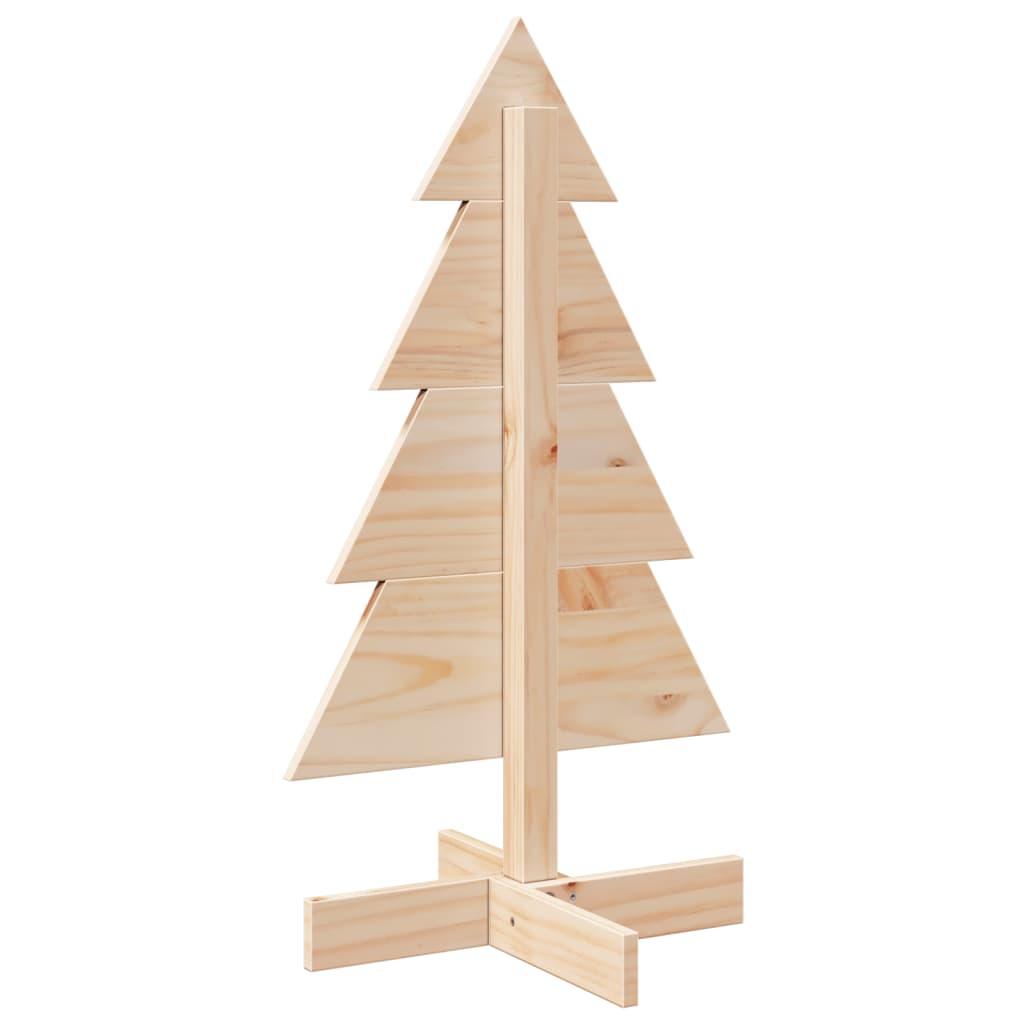 Juletre av tre til pynt 80 cm heltre furu