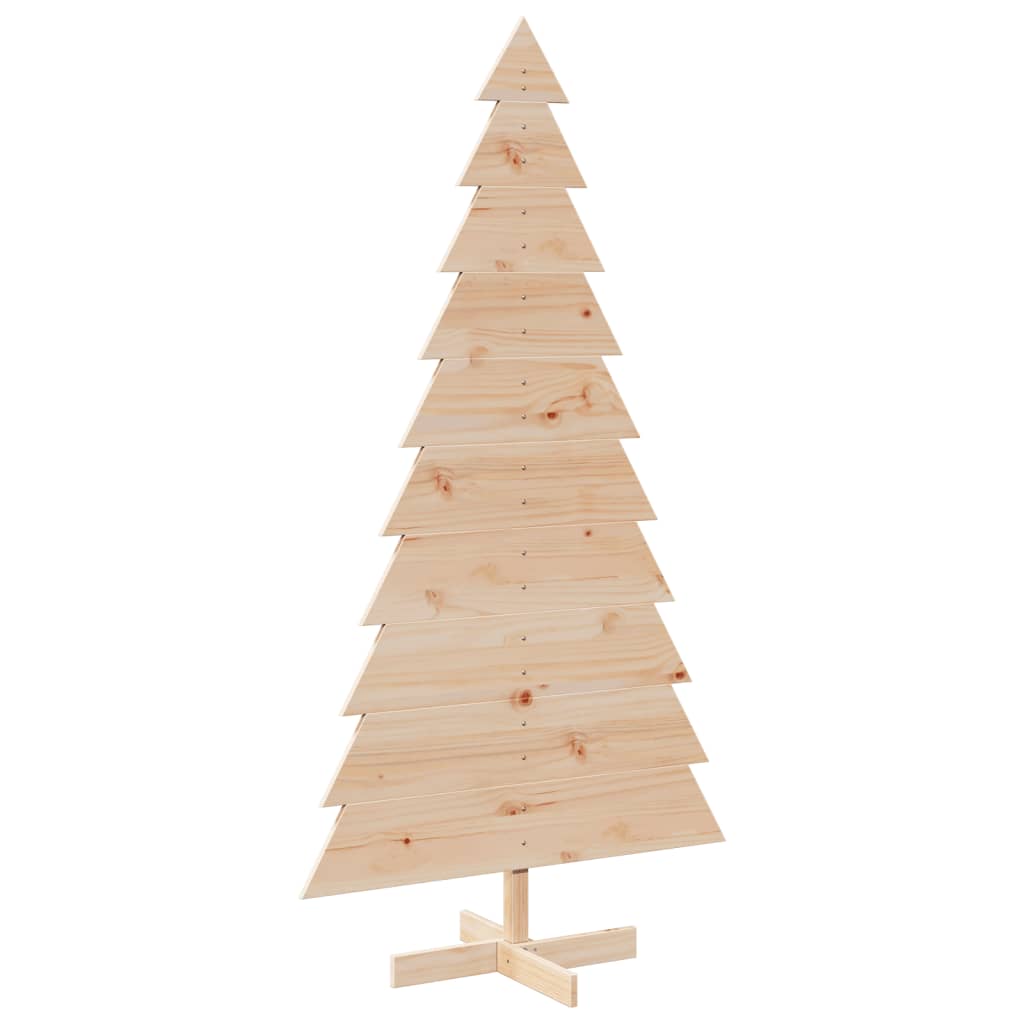 Juletre av tre til pynt 180 cm heltre furu
