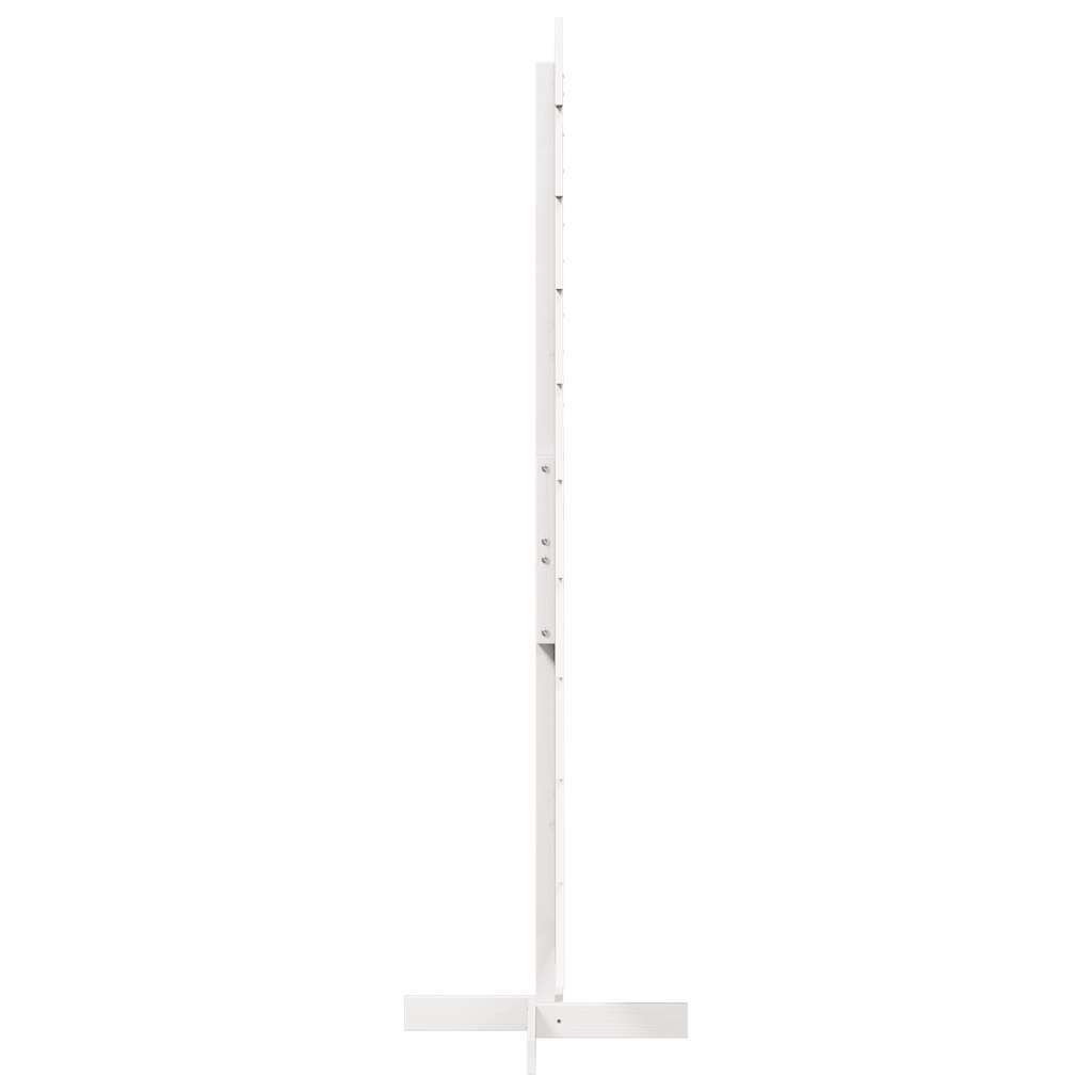 Juletre av tre til pynt hvit 180 cm heltre furu
