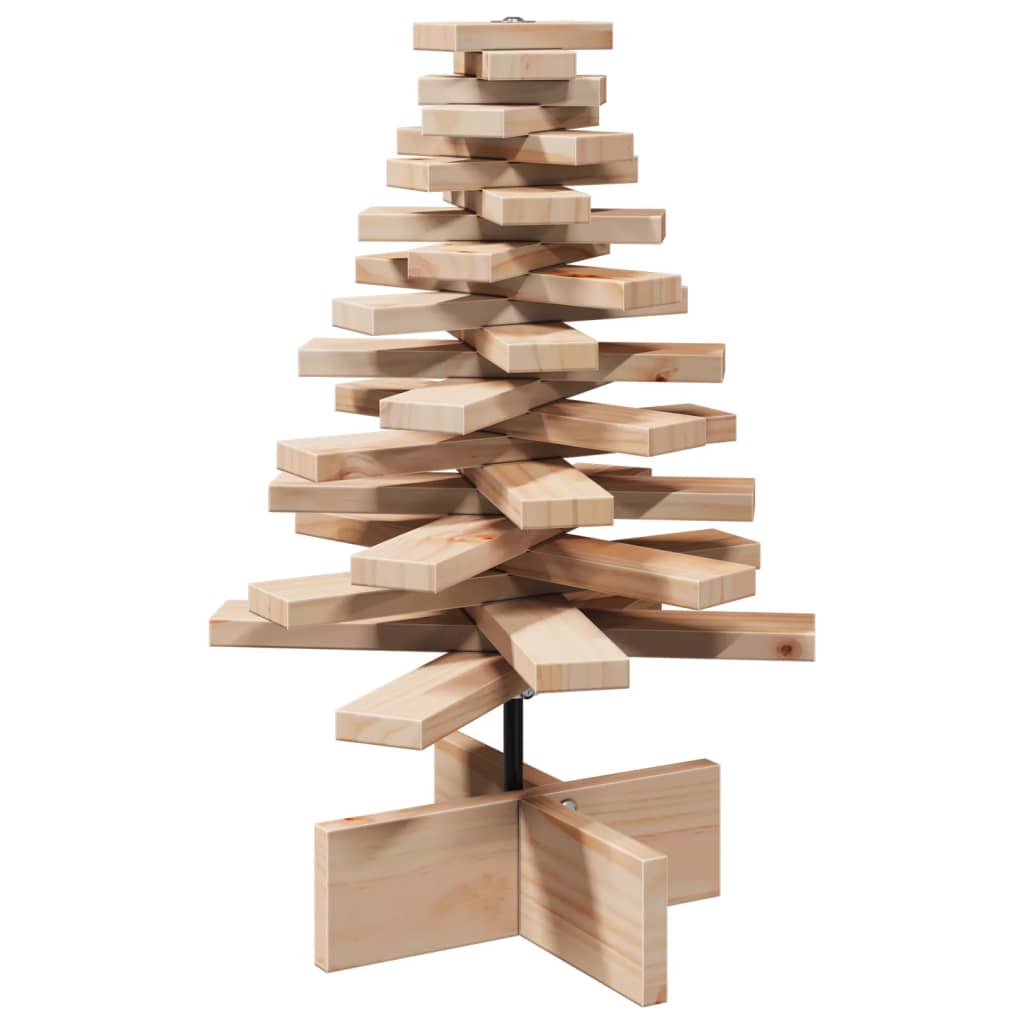 Juletre av tre til pynt 60 cm heltre furu