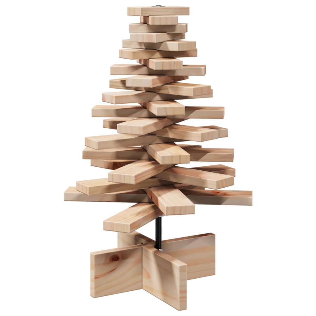 Juletre av tre til pynt 60 cm heltre furu