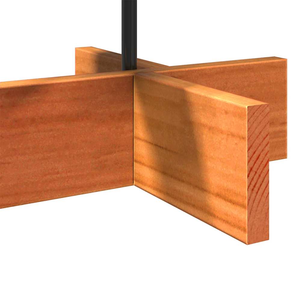 Juletre av tre til pynt voksbrun 60 cm heltre furu