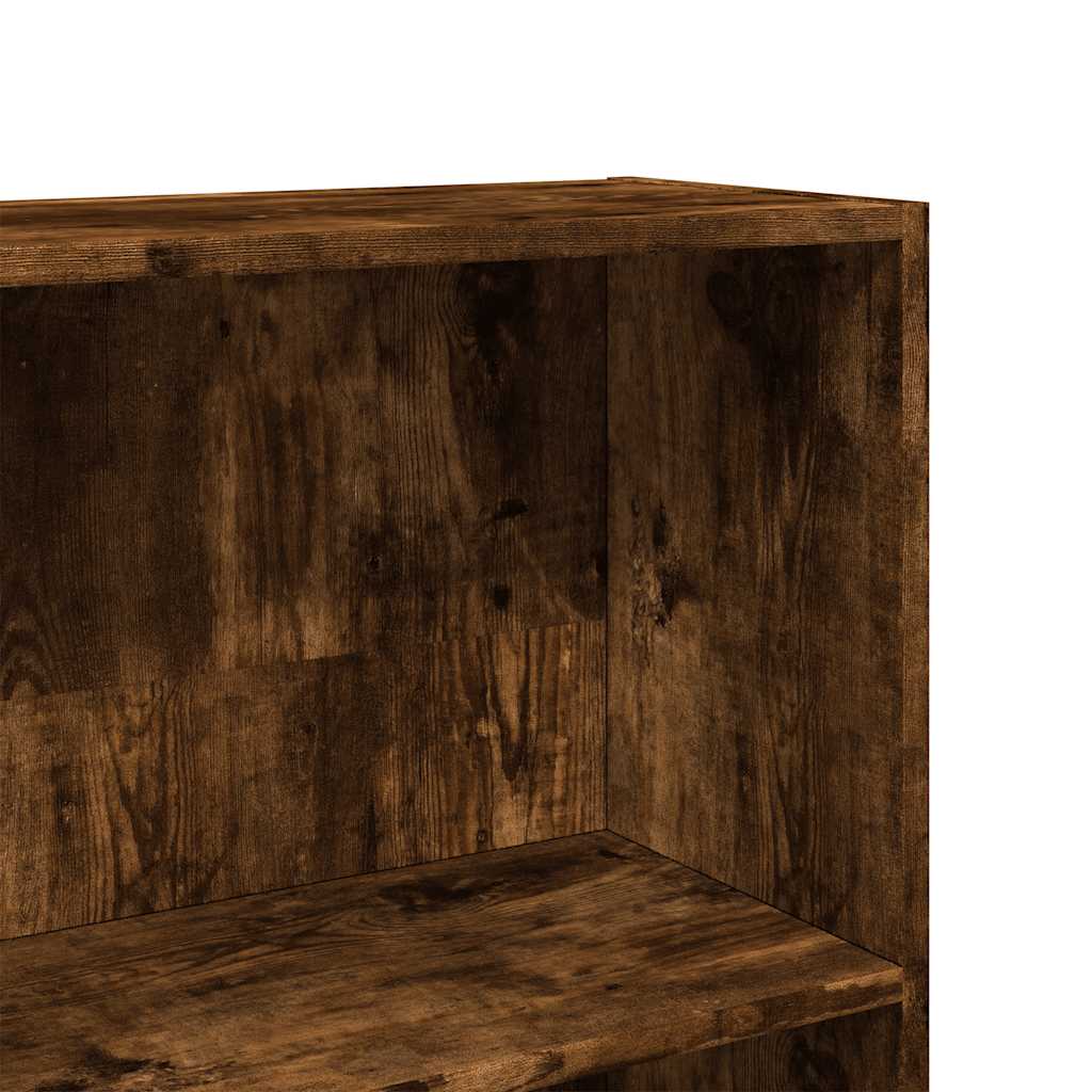 Bokhylle røkt eik 80x30x189 cm konstruert tre