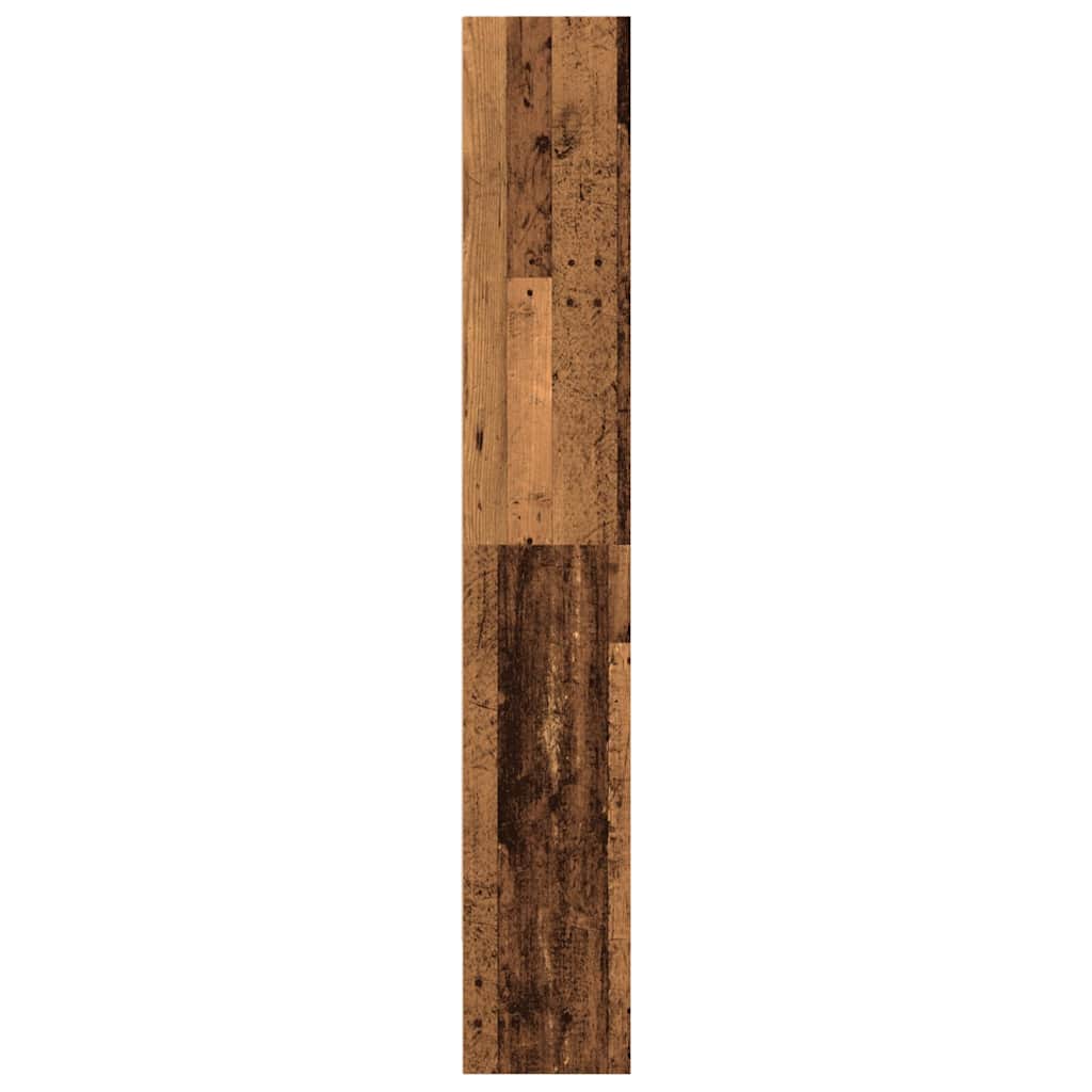 Bokhylle gammelt tre 80x30x189 cm konstruert tre