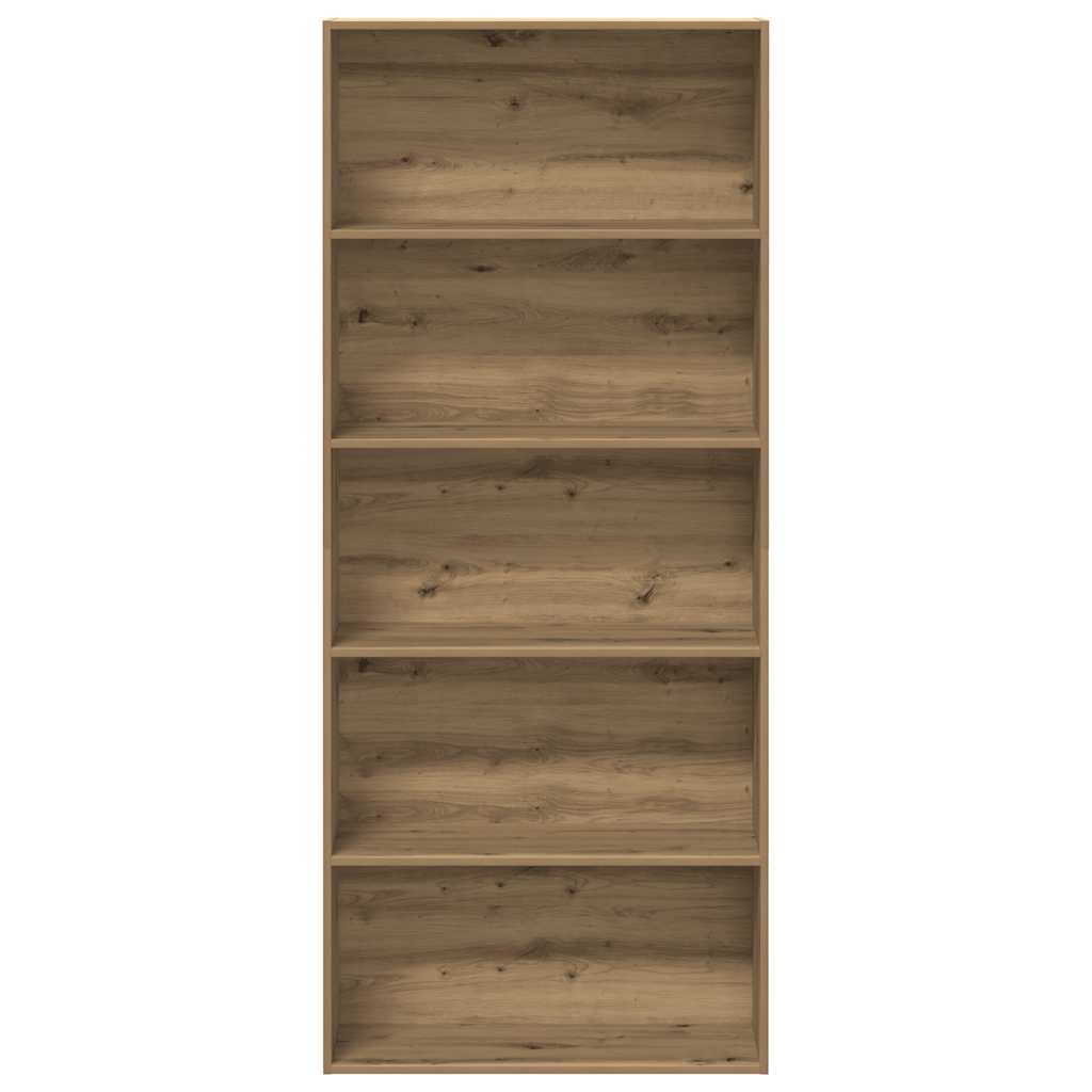 Bokhylle artisan eik 80x30x189 cm konstruert tre
