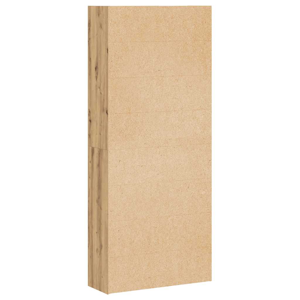 Bokhylle artisan eik 80x30x189 cm konstruert tre