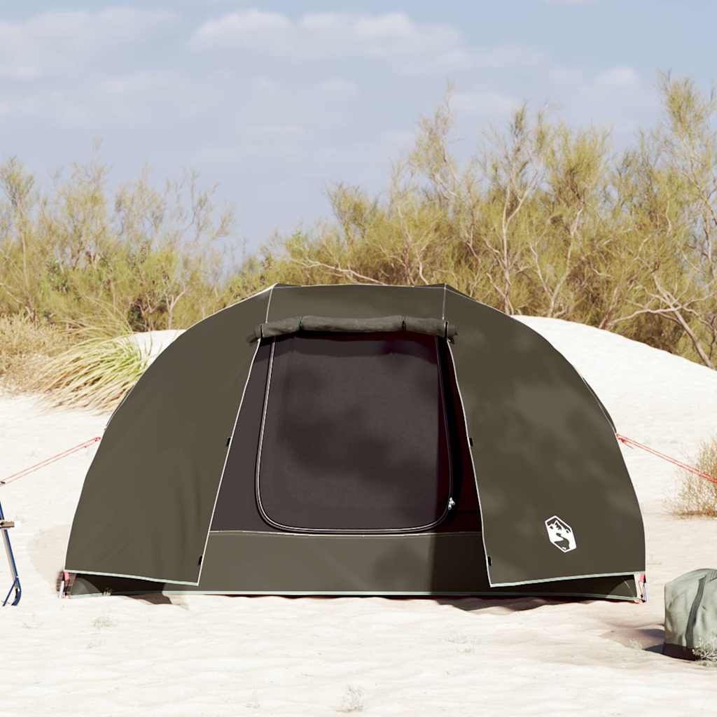 Campingtelt 3 personer brun vanntett