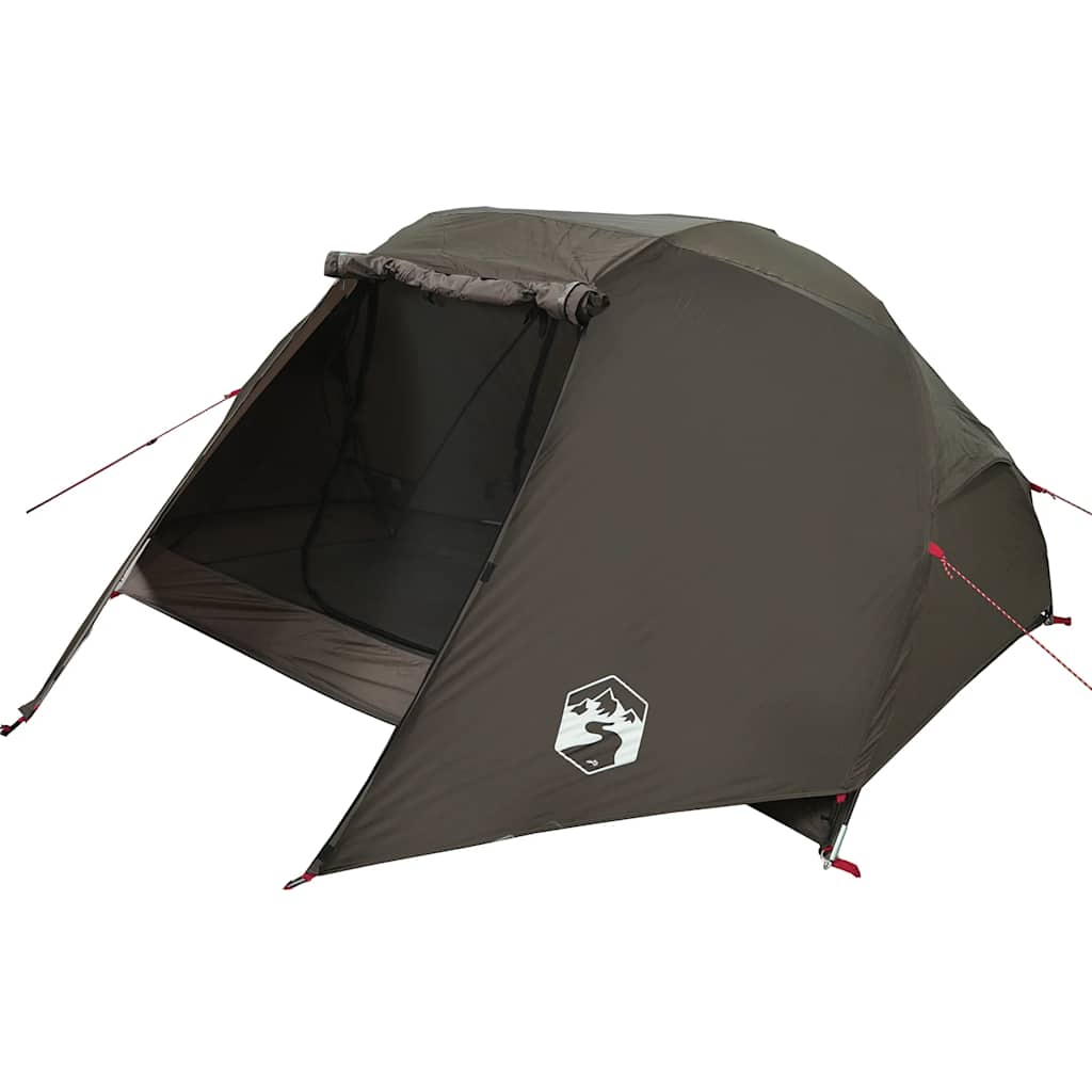 Campingtelt 3 personer brun vanntett