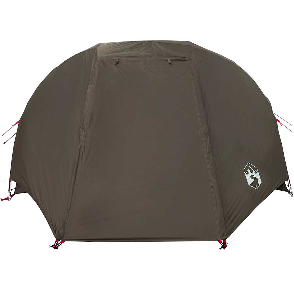 Campingtelt 5 personer brun vanntett