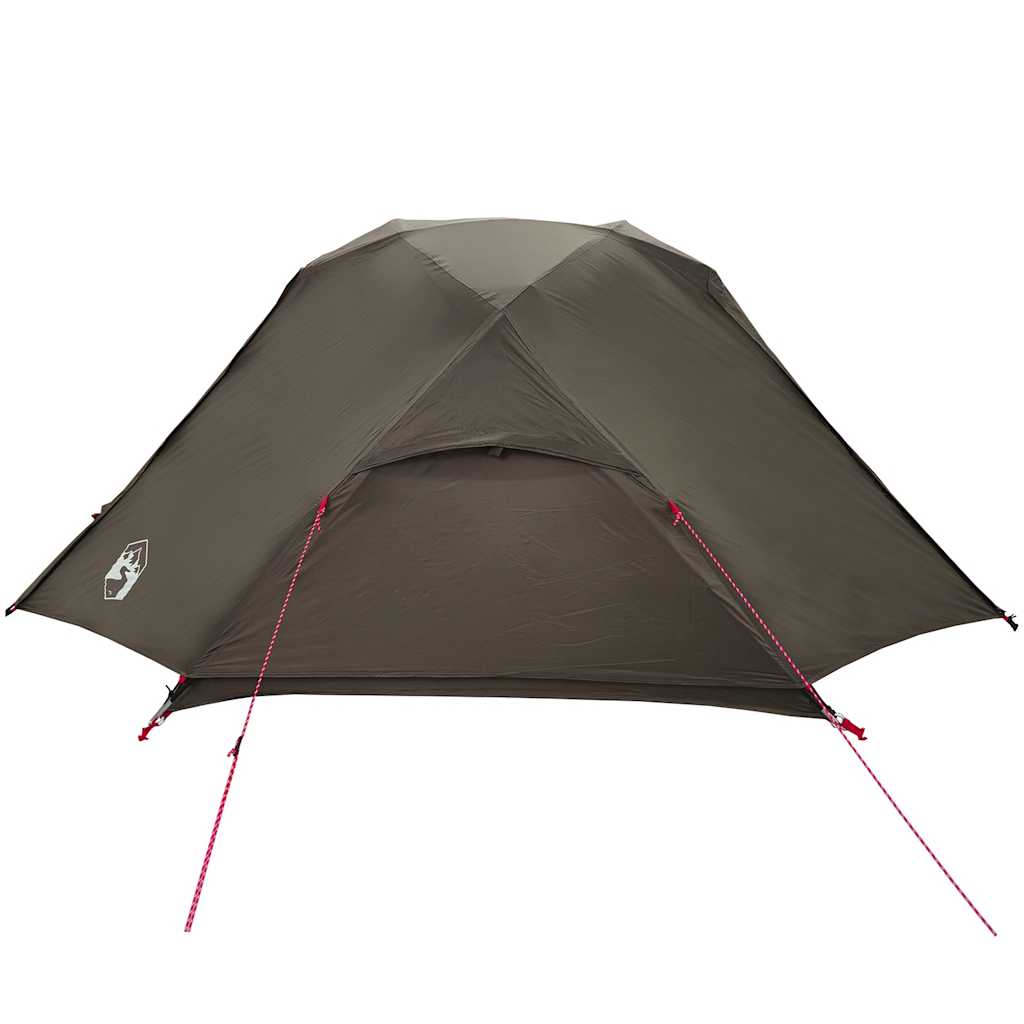 Campingtelt 5 personer brun vanntett
