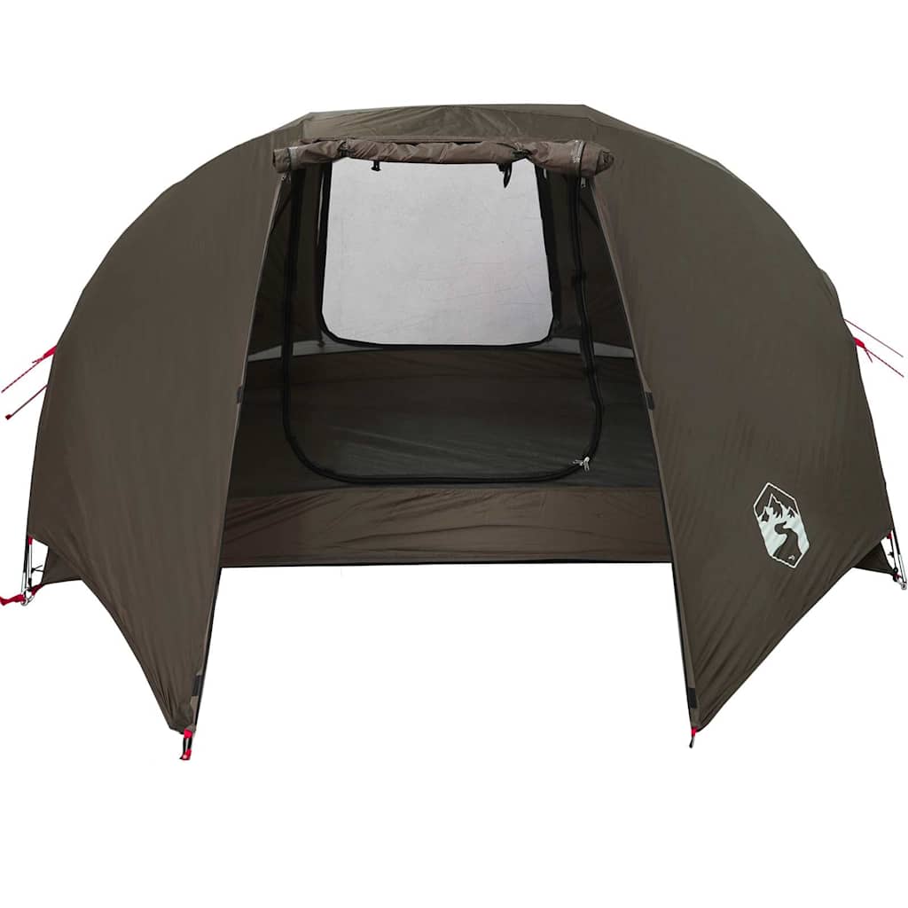 Campingtelt 5 personer brun vanntett