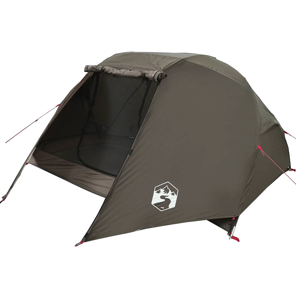 Campingtelt 5 personer brun vanntett